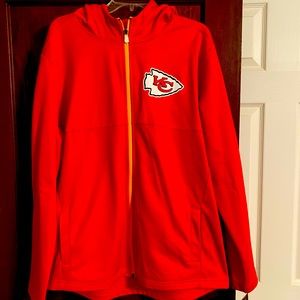 NWT KC Chiefs full-zip jacket with hood.